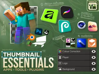 Thumbnail Essentials cover, showing design apps, tools, and plugins
