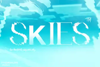 Skies resource cover showing blue clouds